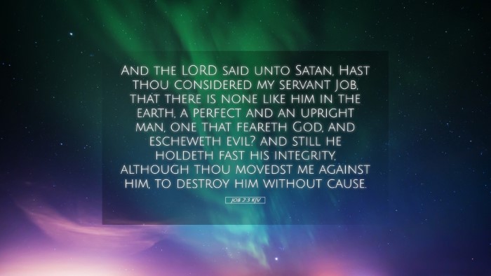 Picture 05 - Job 2:3 KJV Desktop Wallpaper - And the LORD said unto Satan, Hast thou - Desktop Bible Verse Wallpaper