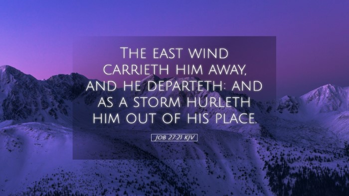 Picture 05 - Job 27:21 KJV Desktop Wallpaper - The east wind carrieth him away, and he - Desktop Bible Verse Wallpaper