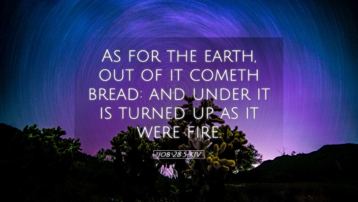 Picture 05 - Job 28:5 KJV Desktop Wallpaper - As for the earth, out of it cometh bread: and - Desktop Bible Verse Wallpaper