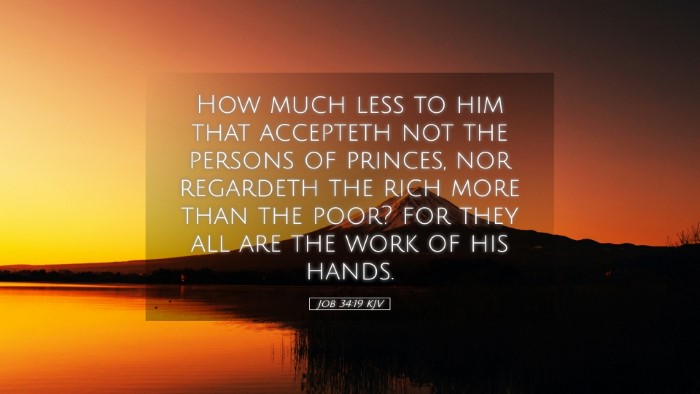 Picture 05 - Job 34:19 KJV Desktop Wallpaper - How much less to him that accepteth not the - Desktop Bible Verse Wallpaper