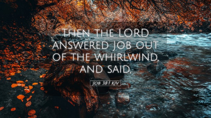 Picture 05 - Job 38:1 KJV Desktop Wallpaper - Then the LORD answered Job out of the whirlwind, - Desktop Bible Verse Wallpaper