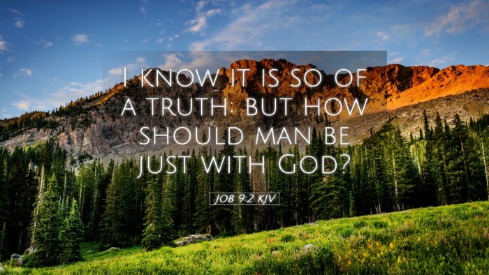 Picture 05 - Job 9:2 KJV Desktop Wallpaper - I know it is so of a truth: but how should man be - Desktop Bible Verse Wallpaper