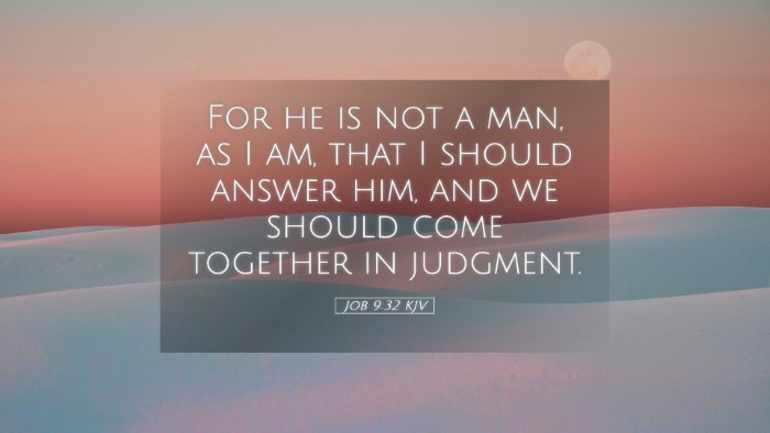 Picture 05 - Job 9:32 KJV Desktop Wallpaper - For he is not a man, as I am, that I should - Desktop Bible Verse Wallpaper