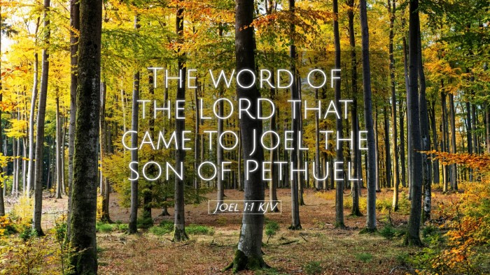 Picture 05 - Joel 1:1 KJV Desktop Wallpaper - The word of the LORD that came to Joel the son of - Desktop Bible Verse Wallpaper