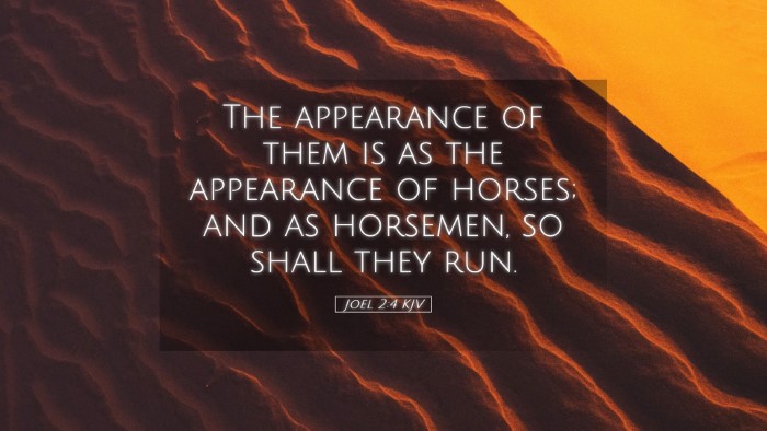 Picture 05 - Joel 2:4 KJV Desktop Wallpaper - The appearance of them is as the appearance of - Desktop Bible Verse Wallpaper