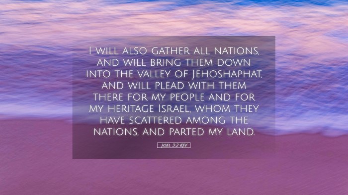 Picture 05 - Joel 3:2 KJV Desktop Wallpaper - I will also gather all nations, and will bring - Desktop Bible Verse Wallpaper