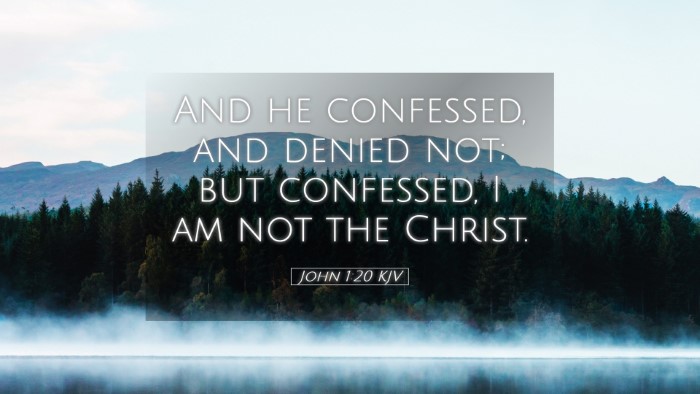 Picture 05 - John 1:20 KJV Desktop Wallpaper - And he confessed, and denied not; but confessed, - Desktop Bible Verse Wallpaper