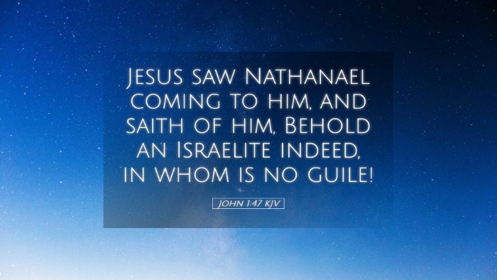 Picture 05 - John 1:47 KJV Desktop Wallpaper - Jesus saw Nathanael coming to him, and saith of - Desktop Bible Verse Wallpaper
