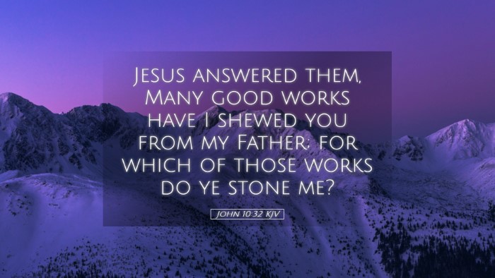 Picture 05 - John 10:32 KJV Desktop Wallpaper - Jesus answered them, Many good works have I - Desktop Bible Verse Wallpaper
