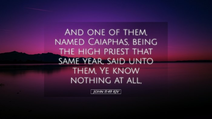 Picture 05 - John 11:49 KJV Desktop Wallpaper - And one of them, named Caiaphas, being the high - Desktop Bible Verse Wallpaper