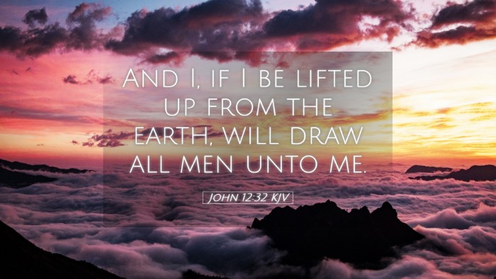 Picture 05 - John 12:32 KJV Desktop Wallpaper - And I, if I be lifted up from the earth, will - Desktop Bible Verse Wallpaper