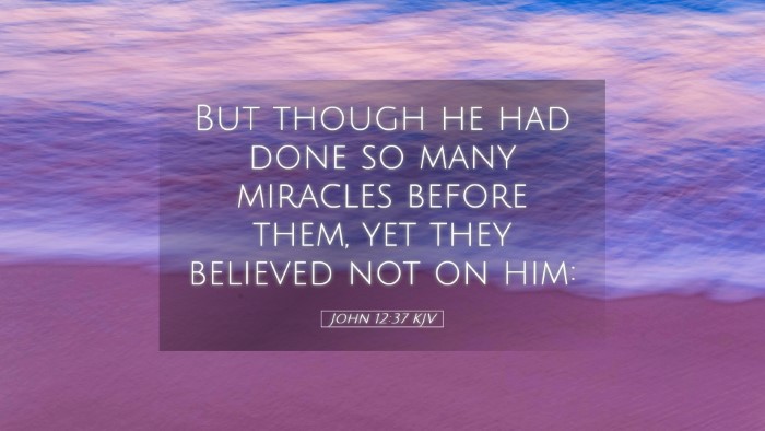 Picture 05 - John 12:37 KJV Desktop Wallpaper - But though he had done so many miracles before - Desktop Bible Verse Wallpaper
