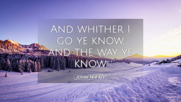 Picture 05 - John 14:4 KJV Desktop Wallpaper - And whither I go ye know, and the way ye - Desktop Bible Verse Wallpaper