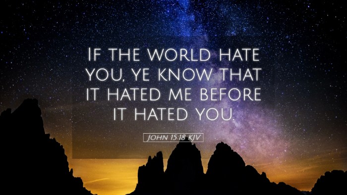 Picture 05 - John 15:18 KJV Desktop Wallpaper - If the world hate you, ye know that it hated me - Desktop Bible Verse Wallpaper