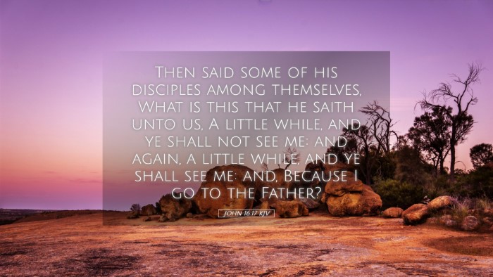 Picture 05 - John 16:17 KJV Desktop Wallpaper - Then said some of his disciples among themselves, - Desktop Bible Verse Wallpaper