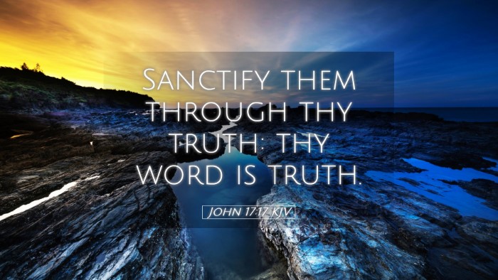 Picture 05 - John 17:17 KJV Desktop Wallpaper - Sanctify them through thy truth: thy word is - Desktop Bible Verse Wallpaper