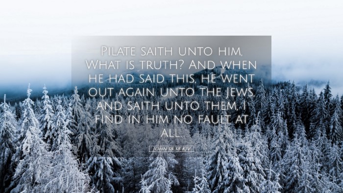 Picture 05 - John 18:38 KJV Desktop Wallpaper - Pilate saith unto him, What is truth? And when he - Desktop Bible Verse Wallpaper