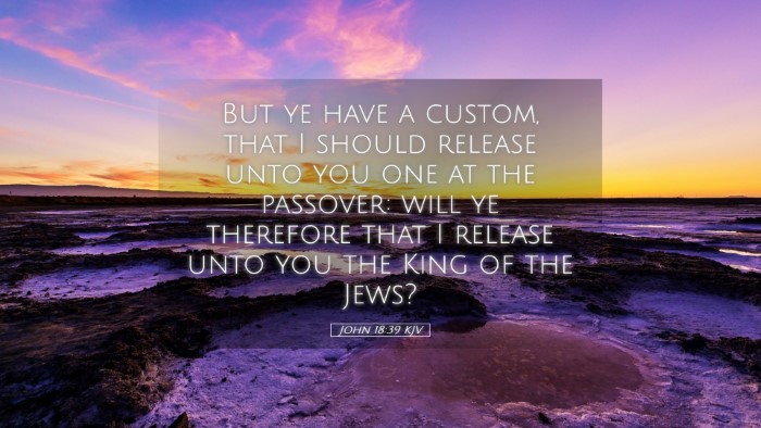 Picture 05 - John 18:39 KJV Desktop Wallpaper - But ye have a custom, that I should release unto - Desktop Bible Verse Wallpaper