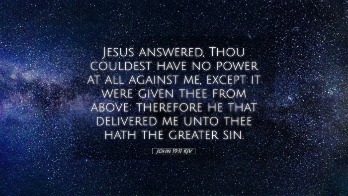 Picture 05 - John 19:11 KJV Desktop Wallpaper - Jesus answered, Thou couldest have no power at - Desktop Bible Verse Wallpaper