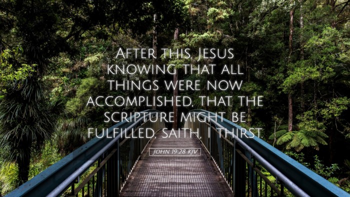 Picture 05 - John 19:28 KJV Desktop Wallpaper - After this, Jesus knowing that all things were - Desktop Bible Verse Wallpaper