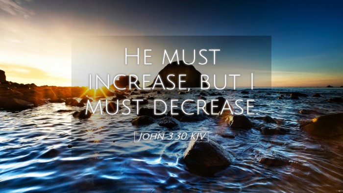 Picture 05 - John 3:30 KJV Desktop Wallpaper - He must increase, but I must - Desktop Bible Verse Wallpaper