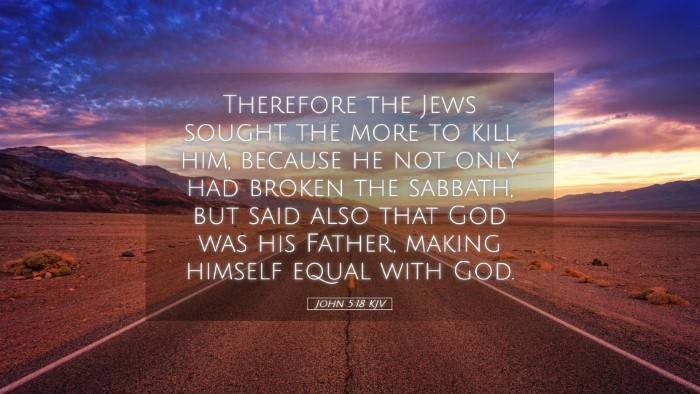Picture 05 - John 5:18 KJV Desktop Wallpaper - Therefore the Jews sought the more to kill him, - Desktop Bible Verse Wallpaper