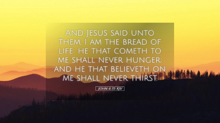 Picture 05 - John 6:35 KJV Desktop Wallpaper - And Jesus said unto them, I am the bread of life: - Desktop Bible Verse Wallpaper