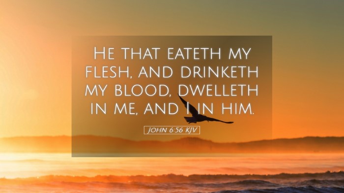 Picture 05 - John 6:56 KJV Desktop Wallpaper - He that eateth my flesh, and drinketh my blood, - Desktop Bible Verse Wallpaper