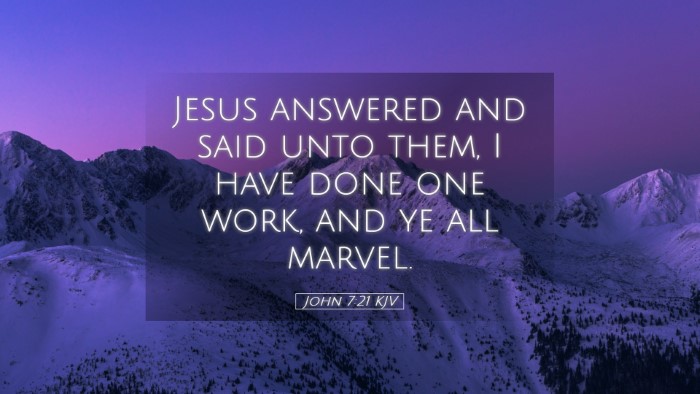 Picture 05 - John 7:21 KJV Desktop Wallpaper - Jesus answered and said unto them, I have done - Desktop Bible Verse Wallpaper
