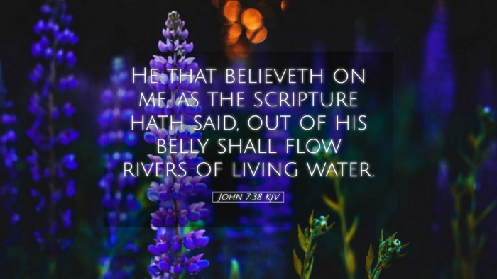 Picture 05 - John 7:38 KJV Desktop Wallpaper - He that believeth on me, as the scripture hath - Desktop Bible Verse Wallpaper