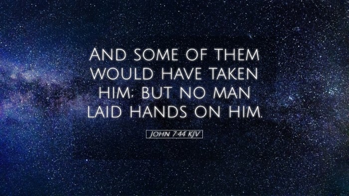 Picture 05 - John 7:44 KJV Desktop Wallpaper - And some of them would have taken him; but no man - Desktop Bible Verse Wallpaper
