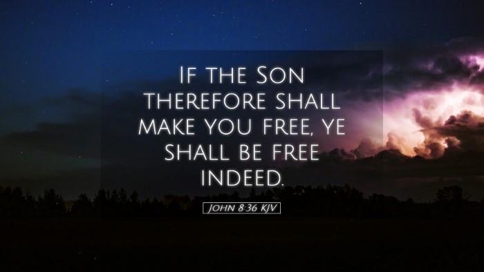 Picture 05 - John 8:36 KJV Desktop Wallpaper - If the Son therefore shall make you free, ye - Desktop Bible Verse Wallpaper
