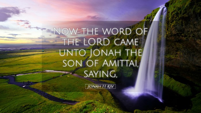 Picture 05 - Jonah 1:1 KJV Desktop Wallpaper - Now the word of the LORD came unto Jonah the son - Desktop Bible Verse Wallpaper