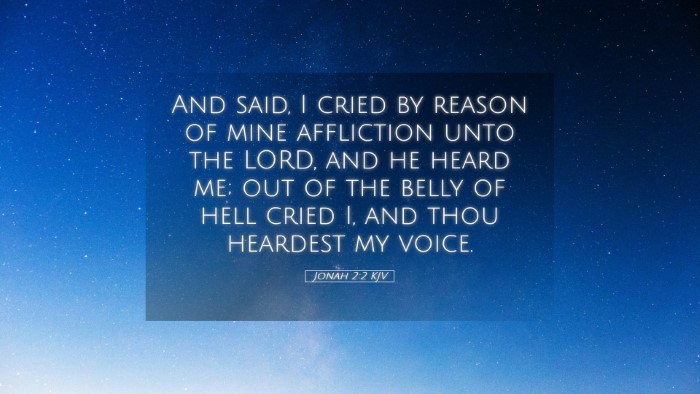 Picture 05 - Jonah 2:2 KJV Desktop Wallpaper - And said, I cried by reason of mine affliction - Desktop Bible Verse Wallpaper