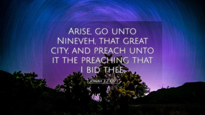Picture 05 - Jonah 3:2 KJV Desktop Wallpaper - Arise, go unto Nineveh, that great city, and - Desktop Bible Verse Wallpaper