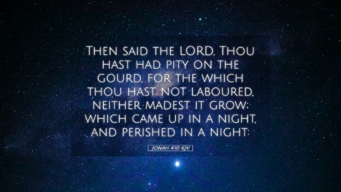Picture 05 - Jonah 4:10 KJV Desktop Wallpaper - Then said the LORD, Thou hast had pity on the - Desktop Bible Verse Wallpaper