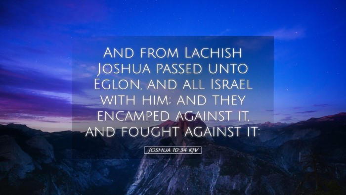 Picture 05 - Joshua 10:34 KJV Desktop Wallpaper - And from Lachish Joshua passed unto Eglon, and - Desktop Bible Verse Wallpaper