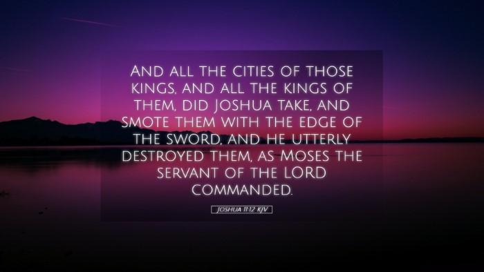 Picture 05 - Joshua 11:12 KJV Desktop Wallpaper - And all the cities of those kings, and all the - Desktop Bible Verse Wallpaper
