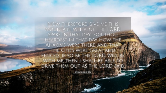 Picture 05 - Joshua 14:12 KJV Desktop Wallpaper - Now therefore give me this mountain, whereof the - Desktop Bible Verse Wallpaper