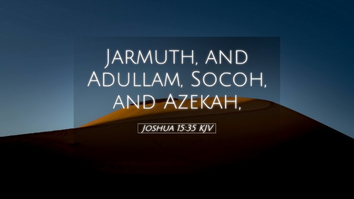 Picture 05 - Joshua 15:35 KJV Desktop Wallpaper - Jarmuth, and Adullam, Socoh, and - Desktop Bible Verse Wallpaper