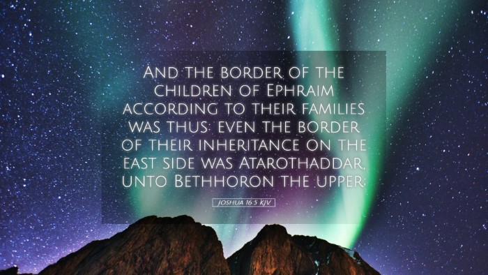 Picture 05 - Joshua 16:5 KJV Desktop Wallpaper - And the border of the children of Ephraim - Desktop Bible Verse Wallpaper
