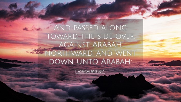 Picture 05 - Joshua 18:18 KJV Desktop Wallpaper - And passed along toward the side over against - Desktop Bible Verse Wallpaper