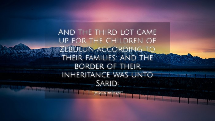 Picture 05 - Joshua 19:10 KJV Desktop Wallpaper - And the third lot came up for the children of - Desktop Bible Verse Wallpaper