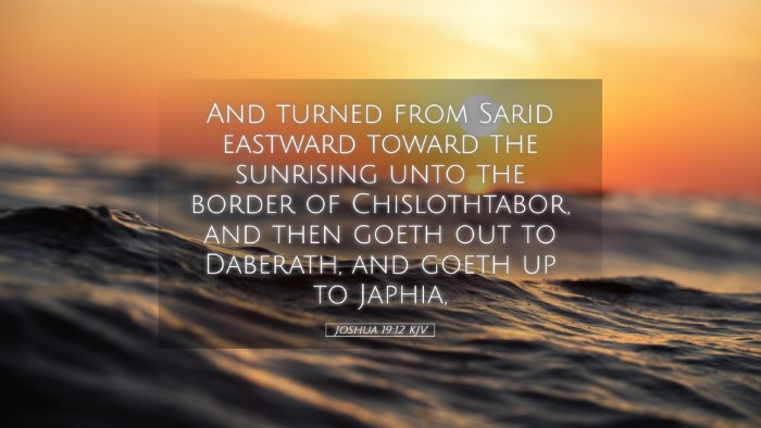 Picture 05 - Joshua 19:12 KJV Desktop Wallpaper - And turned from Sarid eastward toward the - Desktop Bible Verse Wallpaper