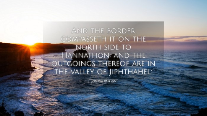 Picture 05 - Joshua 19:14 KJV Desktop Wallpaper - And the border compasseth it on the north side to - Desktop Bible Verse Wallpaper