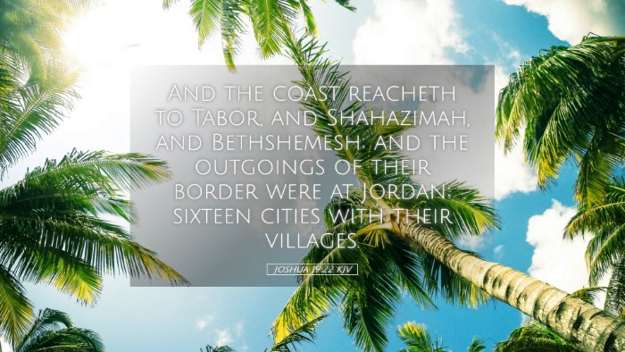 Picture 05 - Joshua 19:22 KJV Desktop Wallpaper - And the coast reacheth to Tabor, and Shahazimah, - Desktop Bible Verse Wallpaper