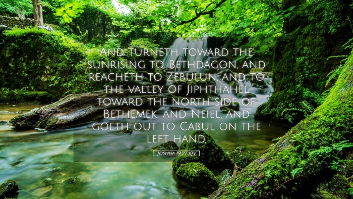 Picture 05 - Joshua 19:27 KJV Desktop Wallpaper - And turneth toward the sunrising to Bethdagon, - Desktop Bible Verse Wallpaper