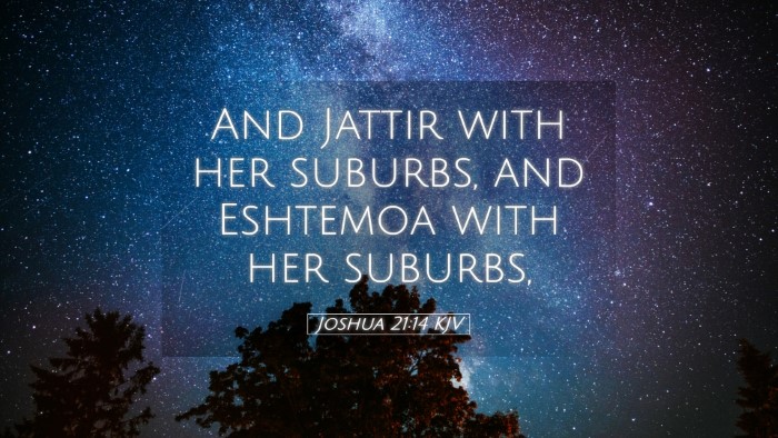 Picture 05 - Joshua 21:14 KJV Desktop Wallpaper - And Jattir with her suburbs, and Eshtemoa with - Desktop Bible Verse Wallpaper