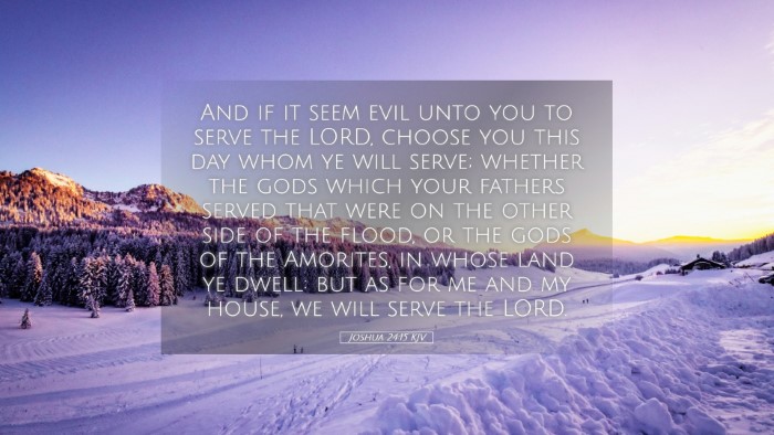 Picture 05 - Joshua 24:15 KJV Desktop Wallpaper - And if it seem evil unto you to serve the LORD, - Desktop Bible Verse Wallpaper