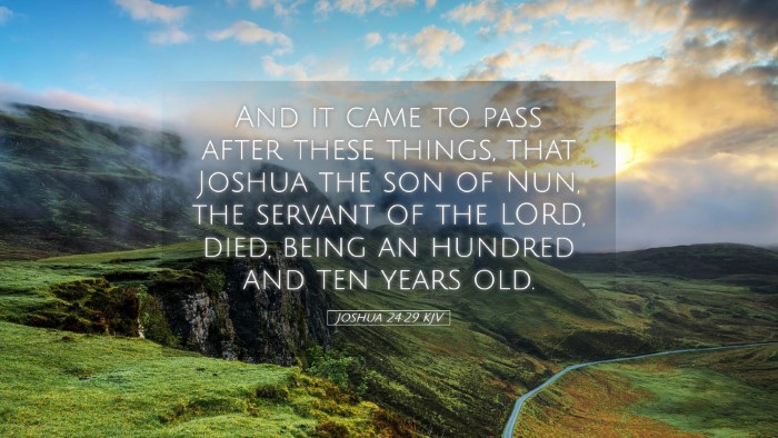 Picture 05 - Joshua 24:29 KJV Desktop Wallpaper - And it came to pass after these things, that - Desktop Bible Verse Wallpaper